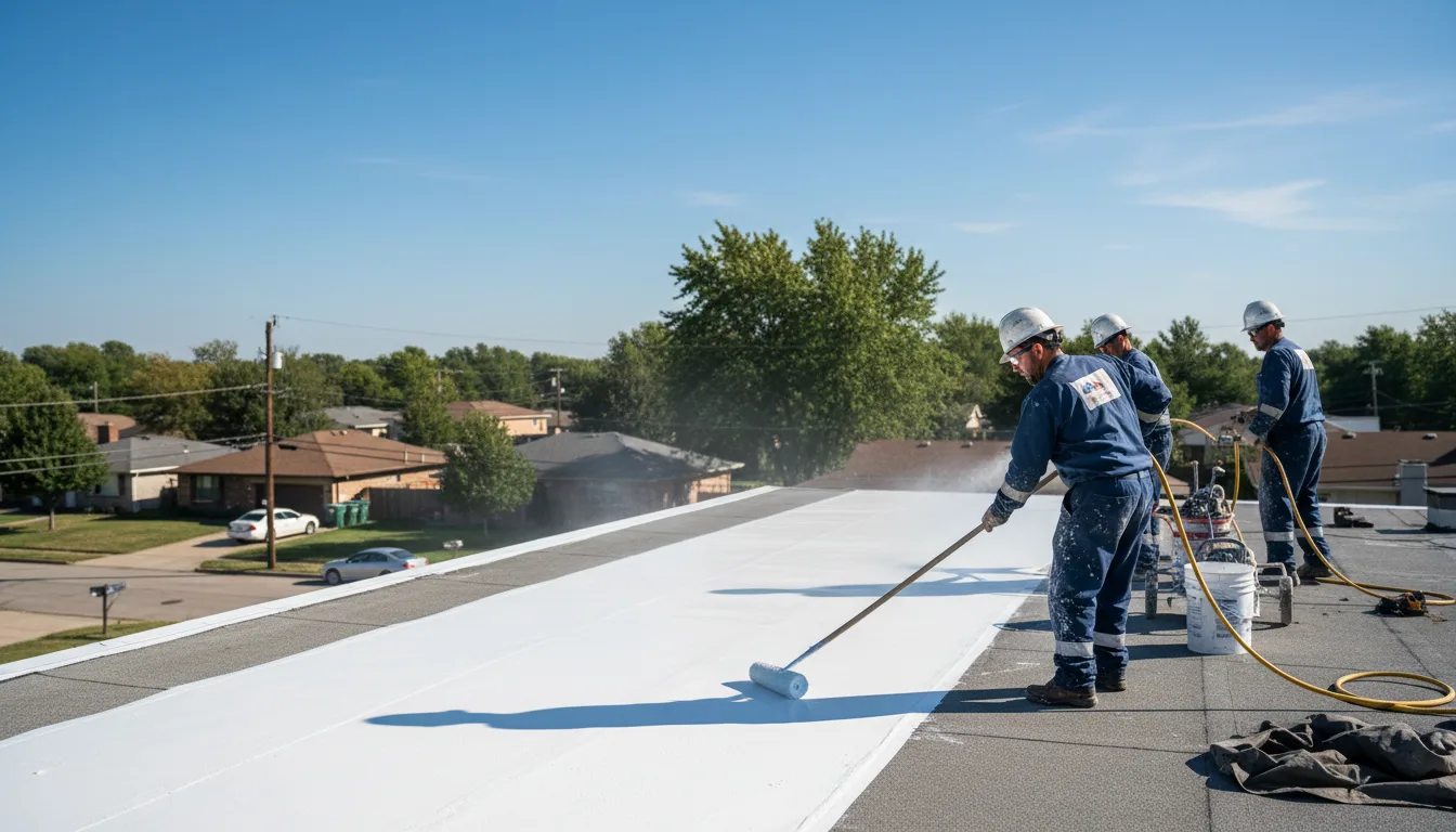 Commercial roof coating in Junction City, AR near me